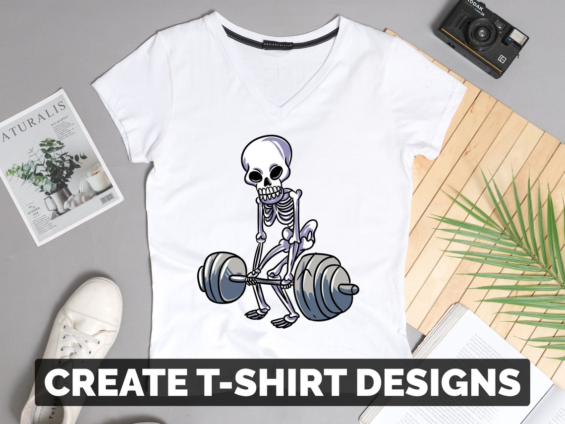 Deadlift Skeleton SVG File / Gym Gifts for Him - Etsy