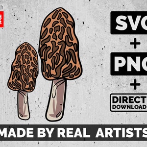 Morel Mushroom SVG