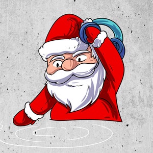 DJ Weihnachtsmann SVG PNG Clipart