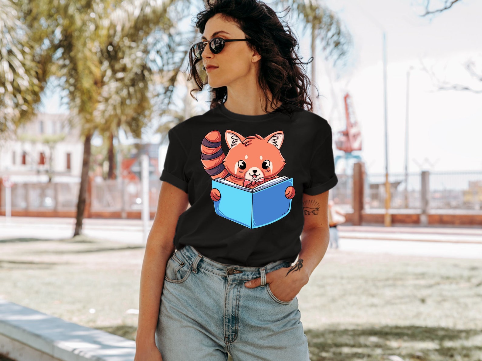 Red Panda Clipart Reading SVG Book PNG - Etsy