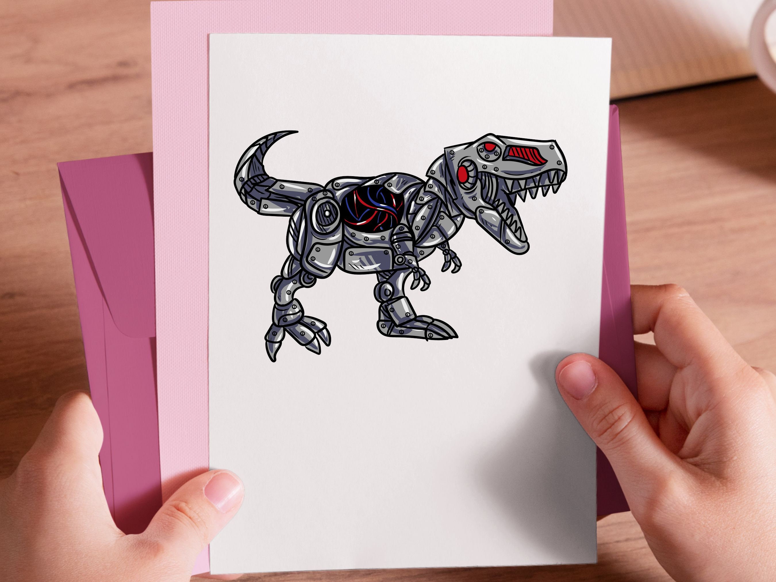 Dinosaur Dino SVG / T-rex PNG / Robot Robotics Clipart - Etsy