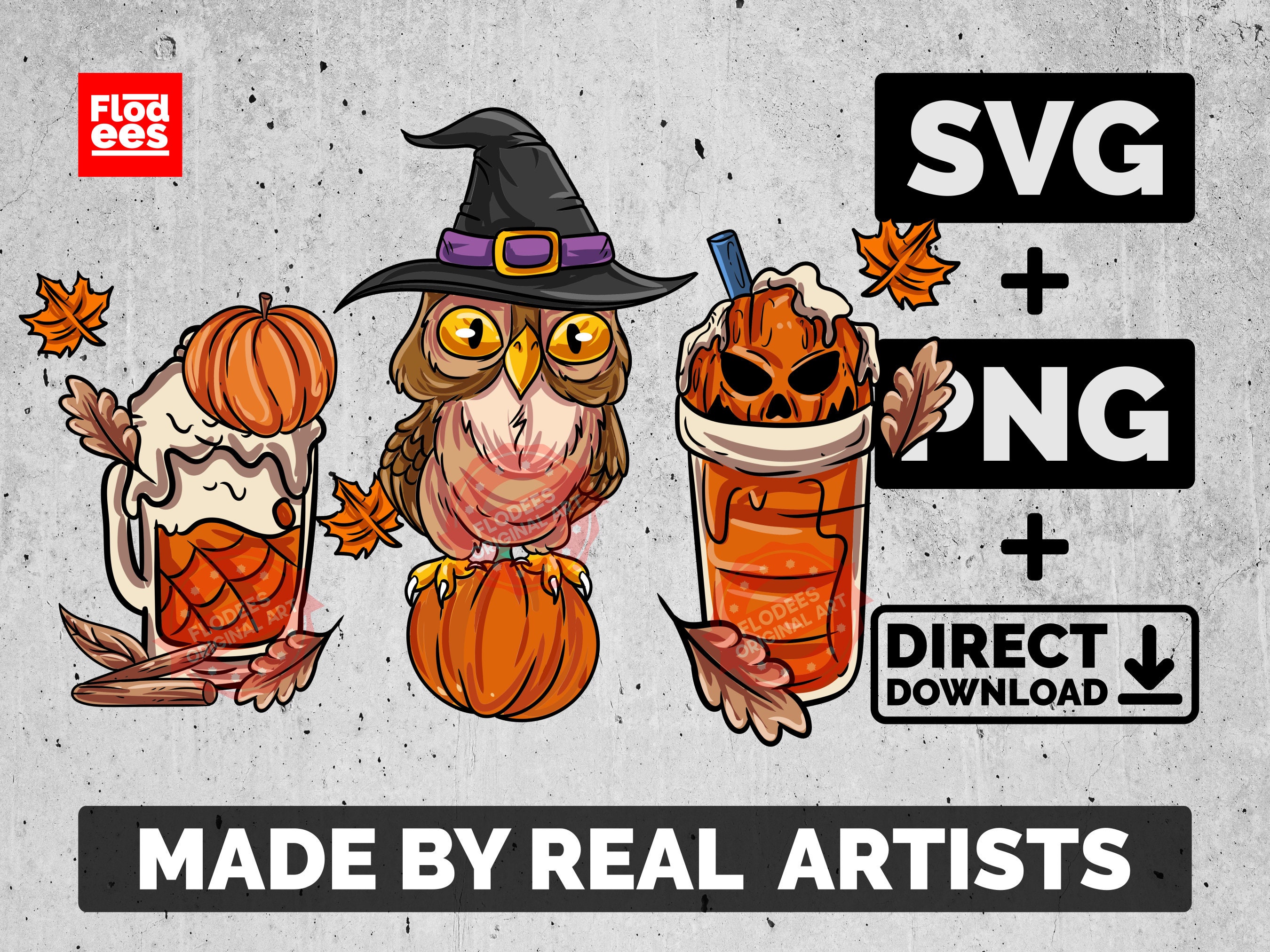 Clipart Pumpkin Spice Latte Coffee Owl SVG PNG - Etsy
