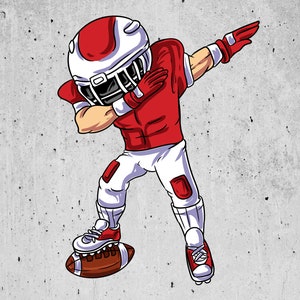 Voetballer SVG png voetbal clipart cadeau voor jongens