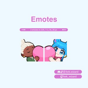 Ekko and Powder Emote Pack | Twitch Emotes | Anime Character | Custom Twitch Emotes