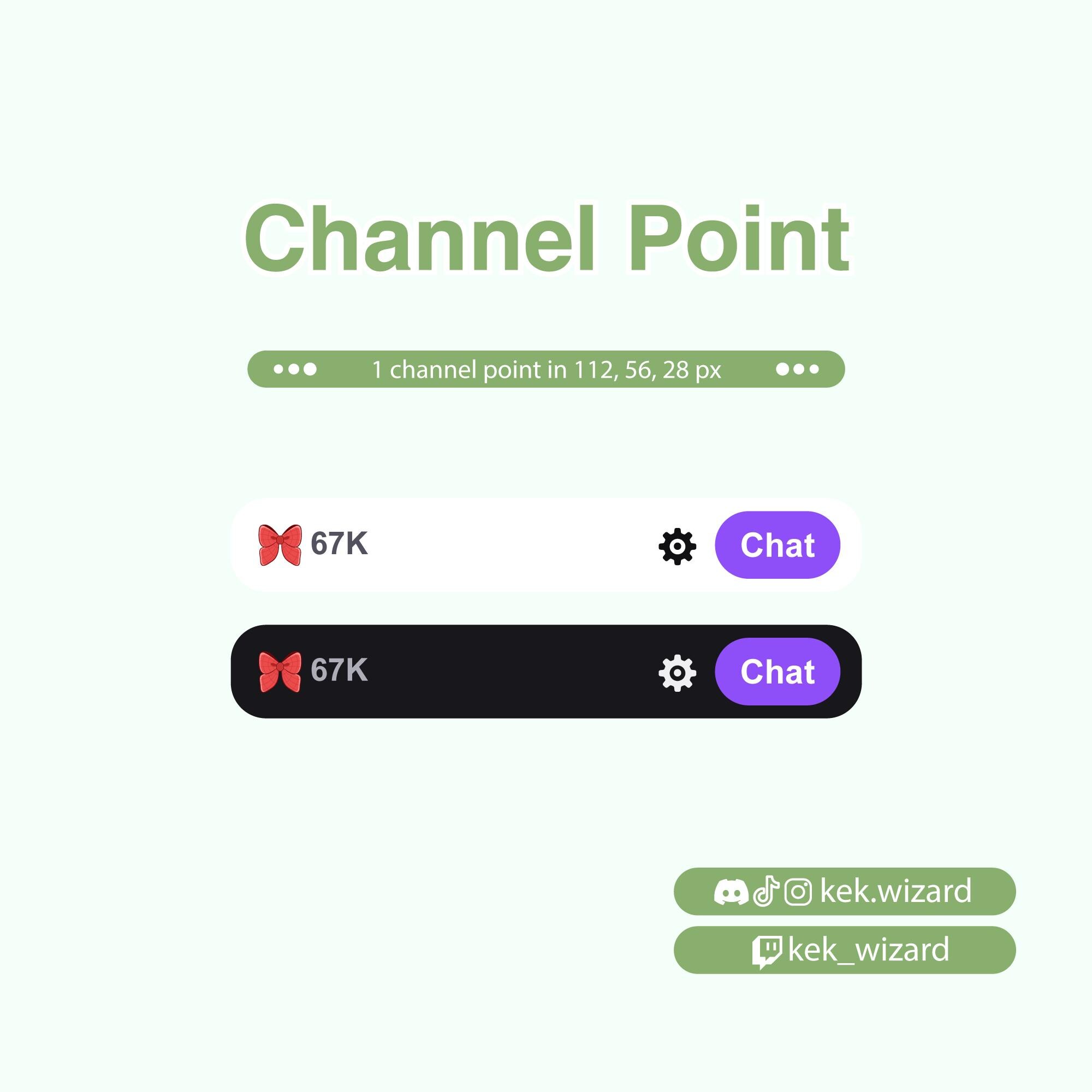 Red Bow Channel Point for Twitch | Channel Point | Twitch Channel Point ...
