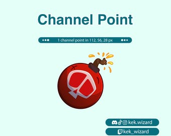 Bomb Channel Point for Twitch | Channel Point | Twitch Channel Point Icon | Stream Point