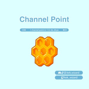 Honeycomb Channel Point for Twitch | Channel Point | Twitch Channel Point Icon | Stream Point