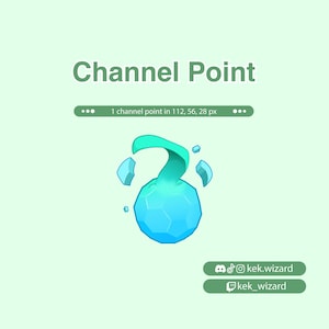 Peut inclure: Graphique numérique avec un orbe bleu stylisé et un élément en forme de flamme turquoise, ainsi que des éclats flottants. Le texte "Channel Point" est en haut, avec des identifiants de réseaux sociaux en bas. Fond vert clair.