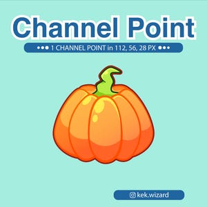 Pumpkin Channel Points for Twitch | Twitch Channel Point Icon | Channel Point