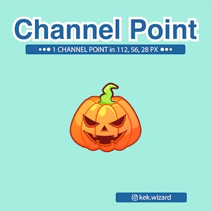 Halloween Pumpkin Channel Points for Twitch | Twitch Channel Point Icon | Channel Point