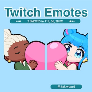 Pacchetto Emote Ekko e Powder / Emote Twitch / Personaggio Anime / Emote Twitch personalizzate