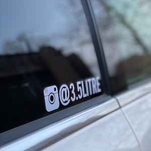 Pegatina personalizada de Instagram Nombre de cuenta Calcomanía de vinilo