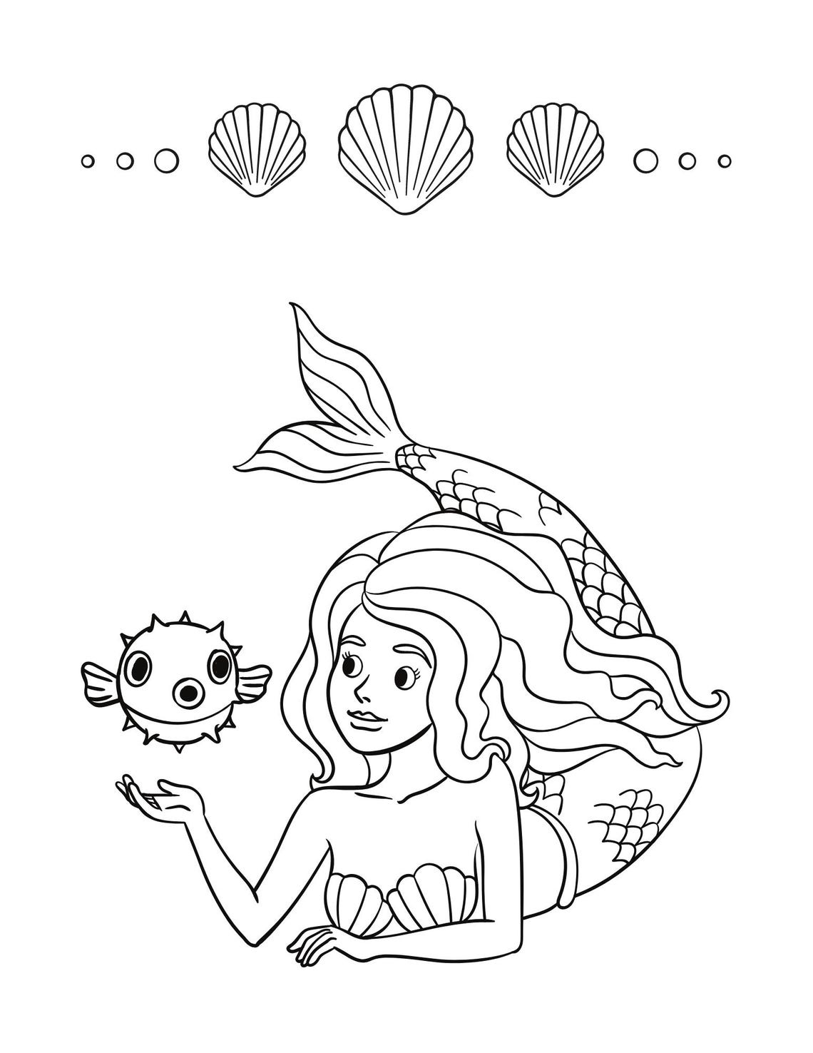 Mermaid Adventures Coloring Pages - Etsy