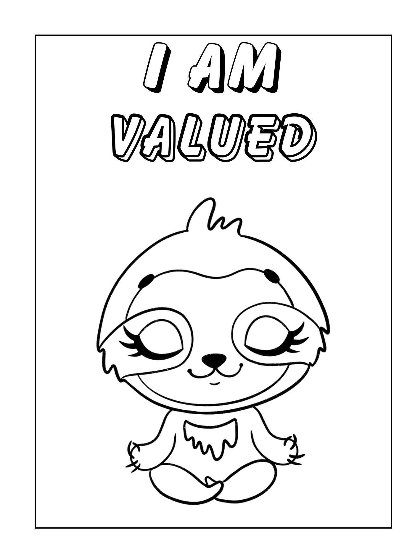 Positive Affirmations Coloring Sheets, Colouring - Etsy