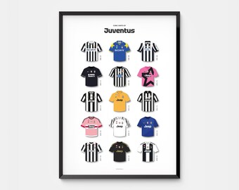 Poster XXL Juventus Turin 1983-84 Kappa – Platini – 94cm X 64cm