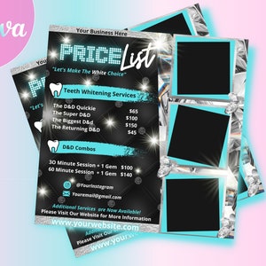 Teeth Whitening Price List DIY Flyer Template