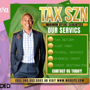 DIY Tax Season Flyer, Tax Services. Tax Preparation Flyer, Tax and Credit Repair Flyer, Social Media Flyer , Flyer , Tax Flyer , Tax Season