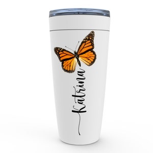 Personalized Monarch Butterfly Viking Tumblers