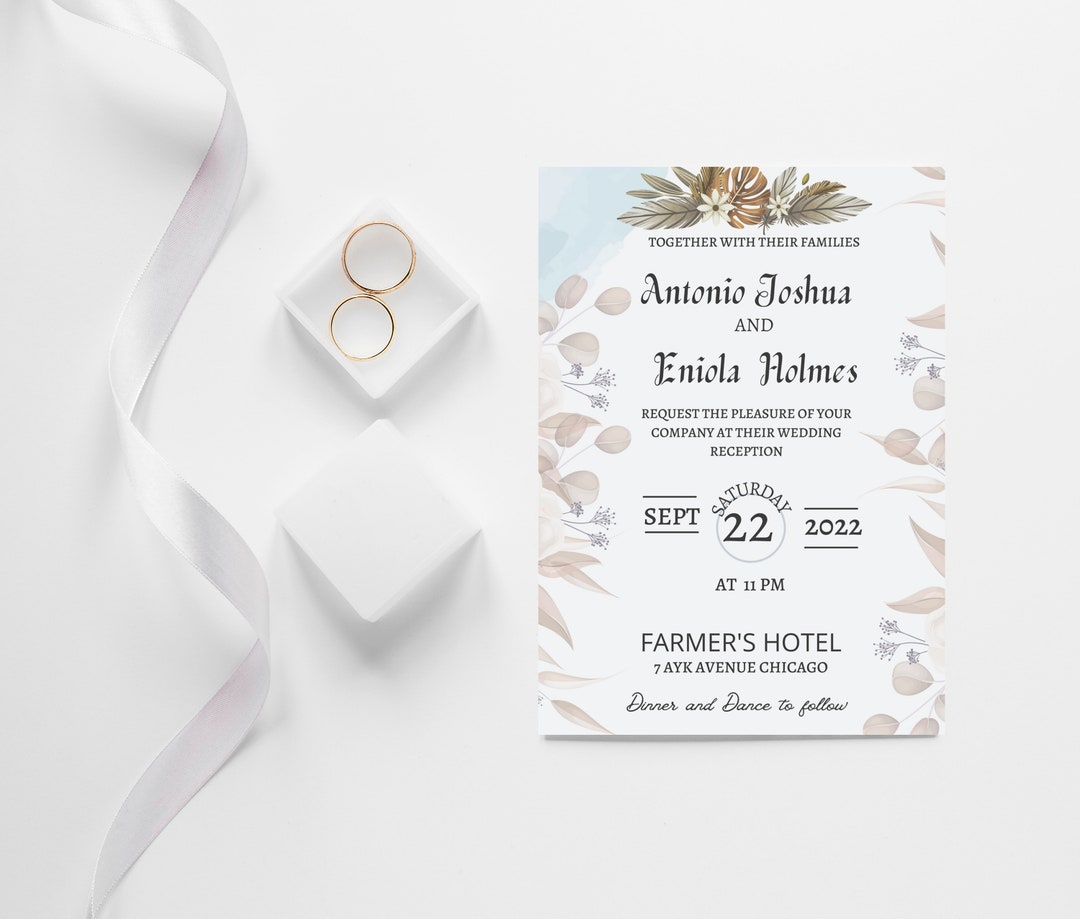 BUNDLE Editable and Printable Wedding Template Bundle, Downloadable ...
