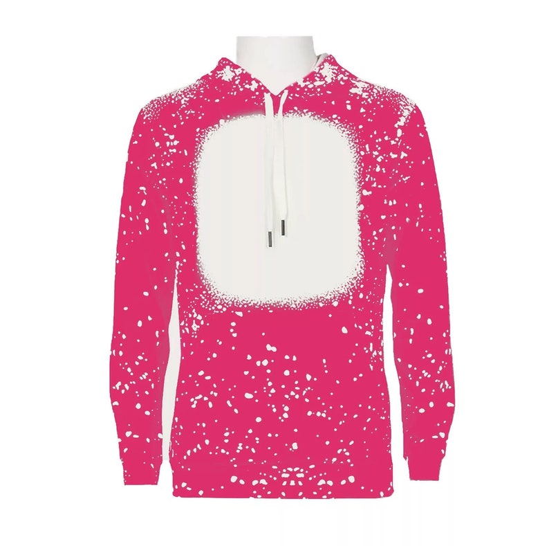 Faux Bleached Hoodie 100 Polyester Hoodie Shirts Adult Unisex Etsy