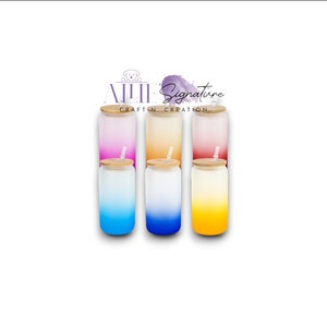 SUBLIMATION GLASS CAN, Bulk Beer Glasses, Frosted Glass Can, 16 Oz 20 Oz Can Glass, Glass Tumbler With Straw And Lid, Sublimation Beer Can