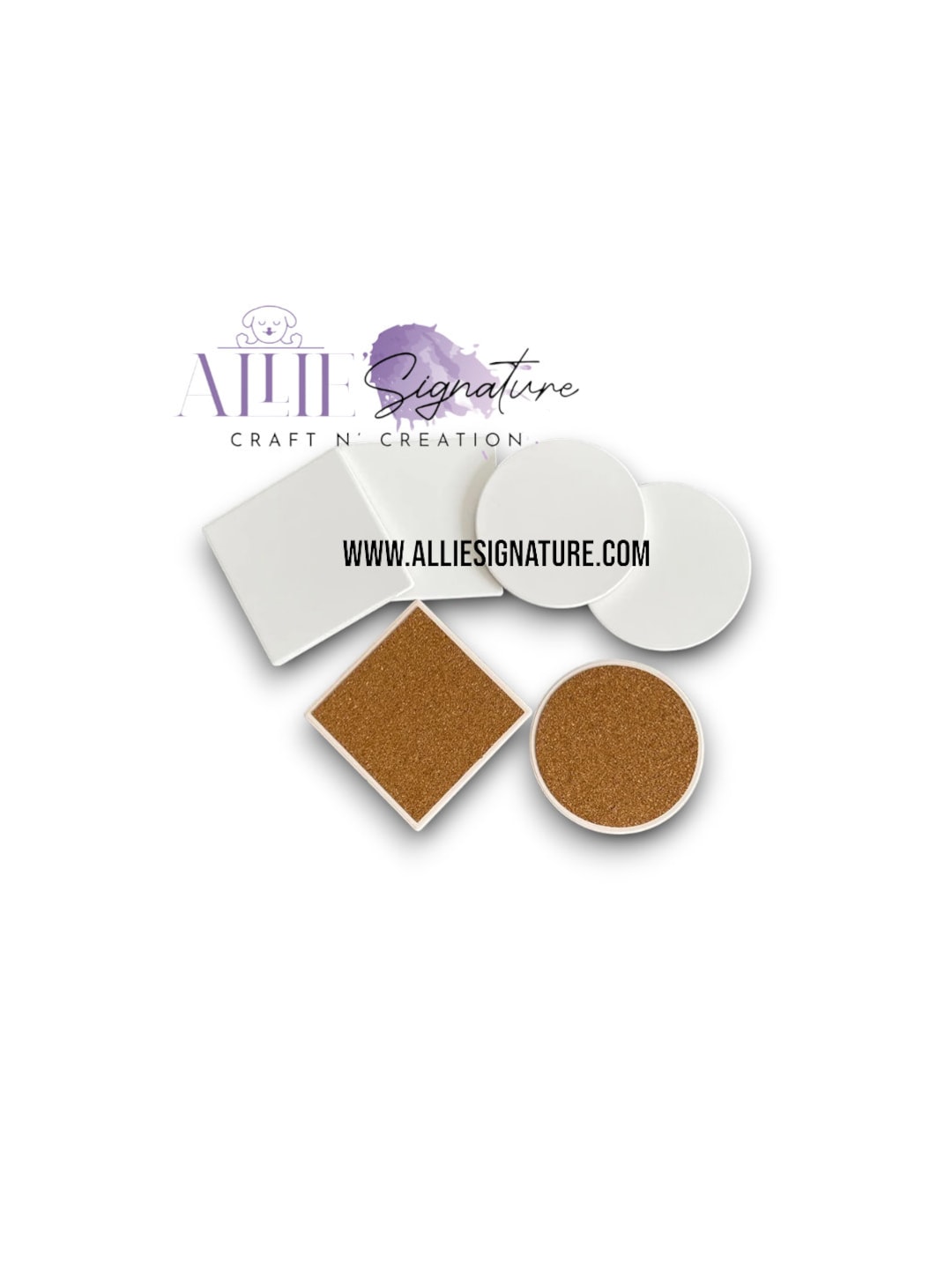 BLANK SUBLIMATION COASTERS, Custom Coasters, Sandstone Ceramic ...