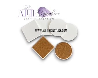 BLANK SUBLIMATION COASTERS, Custom Coasters, Sandstone Ceramic Absorbent Bamboo Coasters, Wholesale Coasters, Easter Coasters