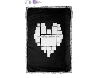 Sublimation Blank Throw Blankets with 25 Panel to make Heart Shape, Custom Personalized Blanks Sub Blanket 100% Polyester