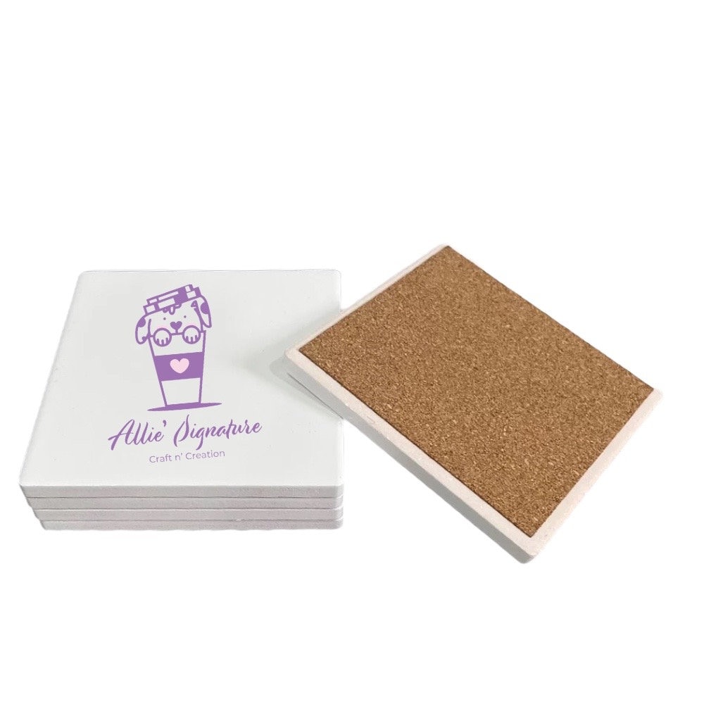 BLANK SUBLIMATION COASTERS, Custom Coasters, Sandstone Ceramic ...