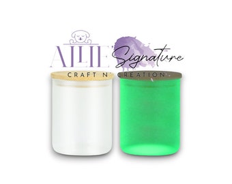 GLASS CANDLE JAR, Frosted Candle Jars, Glass Candle Jar With Lid, Sublimation Candle Jar Blank, Candle Jar Wholesale, Glass Candle Holder