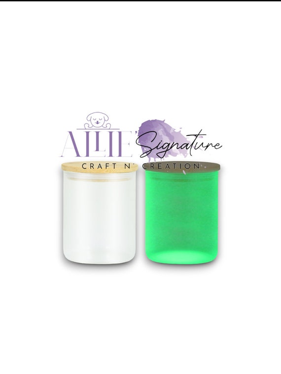 GLASS CANDLE JAR, Frosted Candle Jars, Glass Candle Jar With Lid, Sublimation Candle Jar Blank, Candle Jar Wholesale, Glass Candle Holder