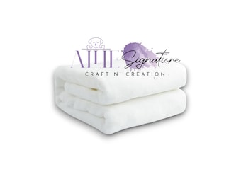 BABY WHITE BLANKET, Sublimation Blanket, Blank Baby Blanket, Fleece Baby Blanket, Polyester Blanket, Newborn Blanket, Baby Shower Gift