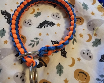 Colorful Paracord Dog Slip Collar - Custom Made in 2 Colors, 5 Sizes Available