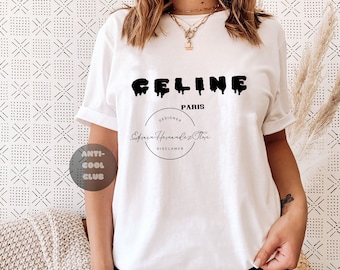 Camiseta celine paris | Etsy España