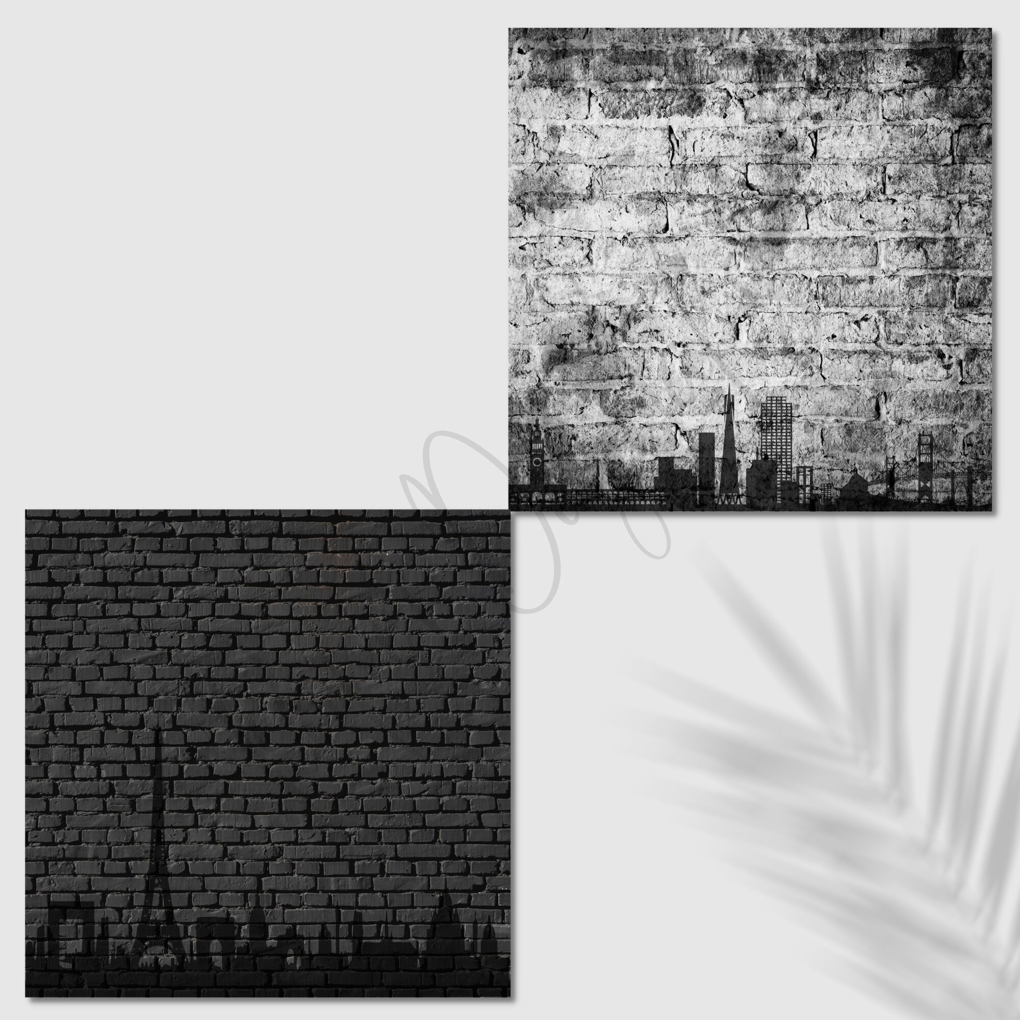 Black Brick Digital Paper Background Texture Dark Bold City, Black ...