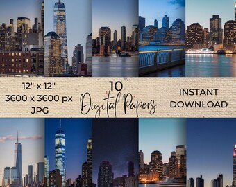 NYC Images Digital Paper, New York digital pattern, wallpaper, background, mockup