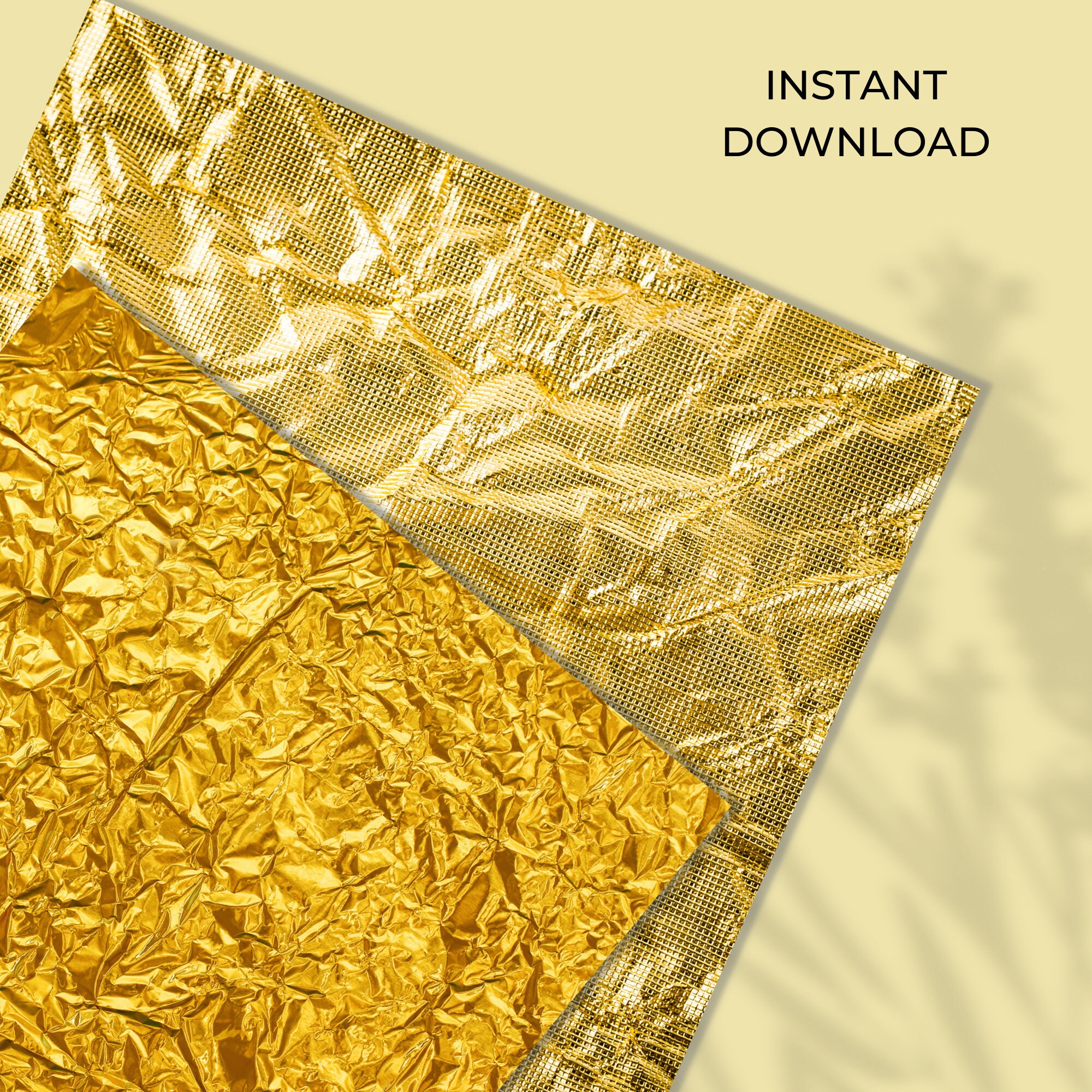 Gold Foil Digital Paper Gold Foil Textures Shimmer Textures Etsy