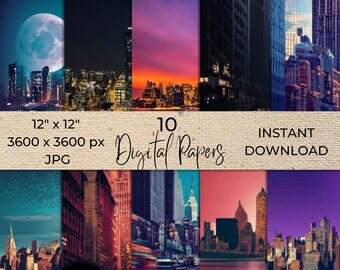 New York Digital Paper, New York digital pattern, wallpaper, background, mockup