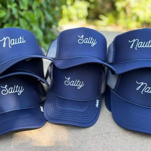 Nautical trucker hats | Boat hats | Nautical Party Hats | Captain Hats