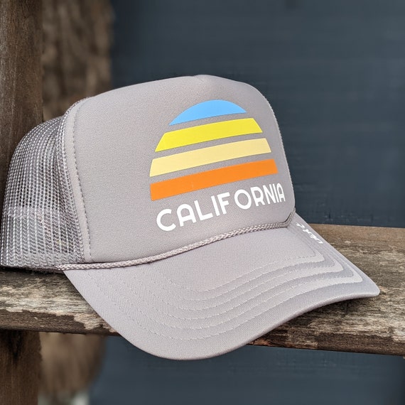 California sunset hat | California trucker hat | Cali summer hat | Cali beach hat | State beach hat | City beach hat