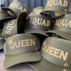 Birthday Queen hat | Birthday Squad hats | Bachelorette Hats