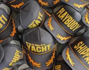 Casquettes de camionneur nautiques | Chapeaux de bateau | Chapeaux de fête nautiques | Chapeaux de capitaine