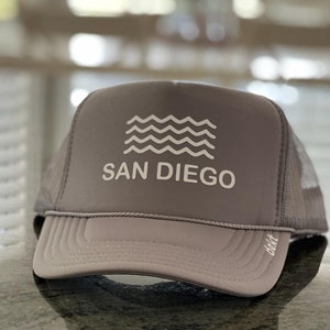 San Diego Trucker hat | San Diego waves hat | San Diego summer hat | Your city trucker hat