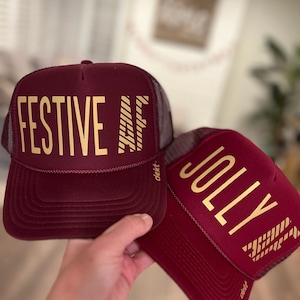 Festive AF Hat | Jolly AF Hat | Holiday Hat | Christmas Hat | Christmas Trucker Hat
