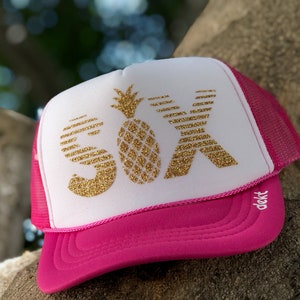 Kid birthday hat | Custom birthday hat | Trucker birthday hat | Pineapple birthday hat