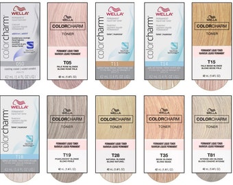 PACK au choix Wella Colorcharm + developer : T18, T14, T19, T11, T35, T28, T05, 050