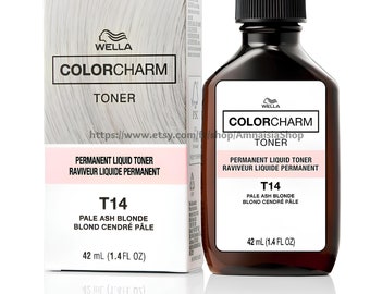 Wella T14 rubio pálido ceniza color charm opción PACK/Oxidante