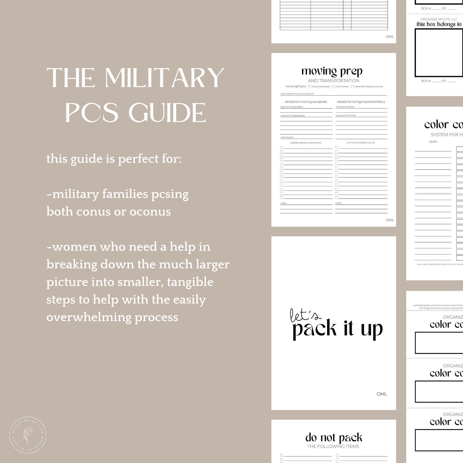 Military PCS Guide, Moving Packet, Relocating Tracker, Moving Tracker ...
