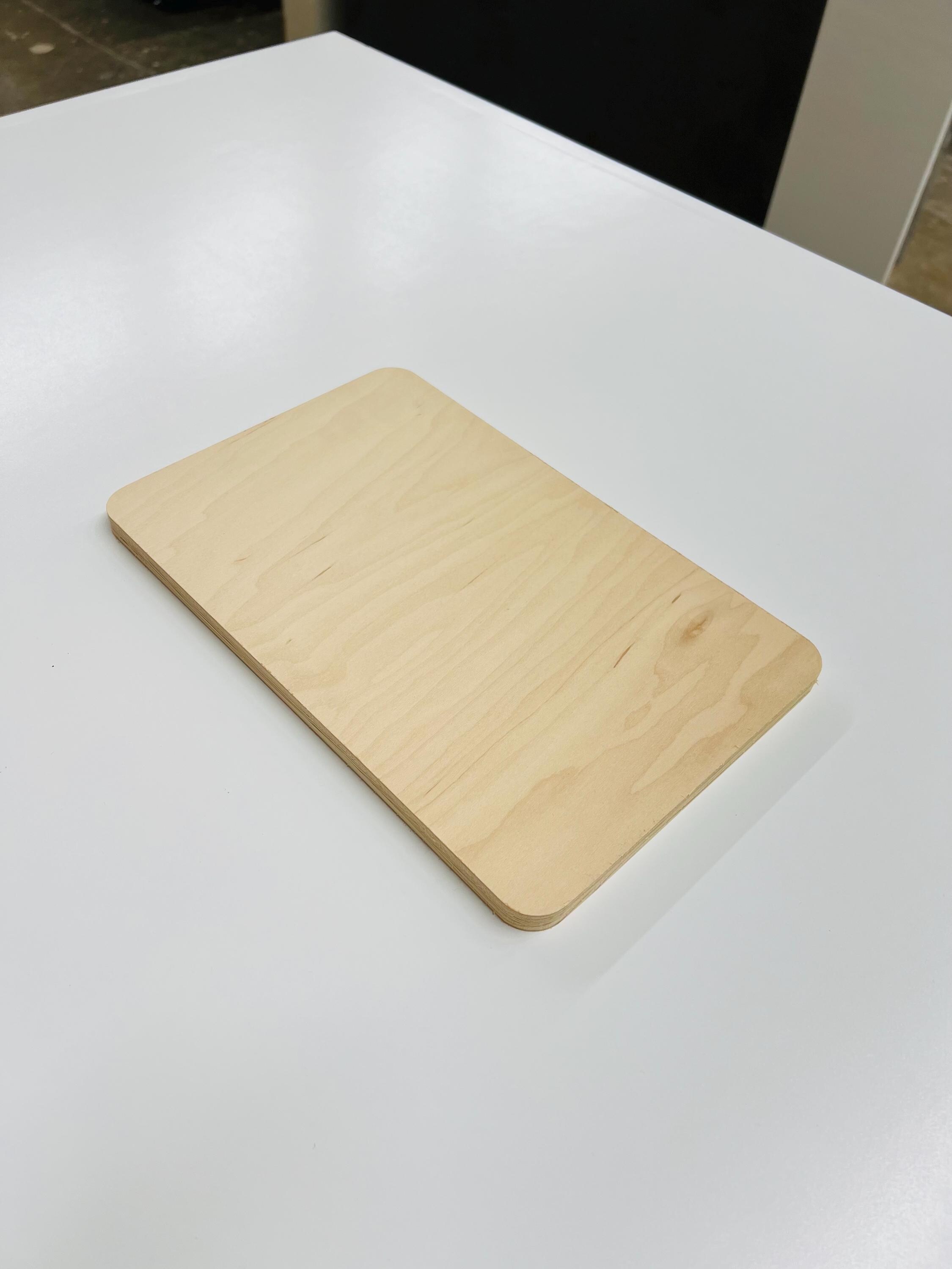 Craft Wood Rectangle Cutout With Rounded Edges. Unfinished Wood ...