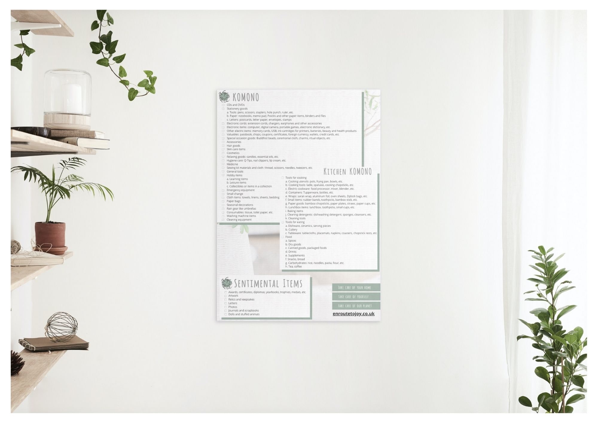Printable Marie Kondo Checklist - Etsy